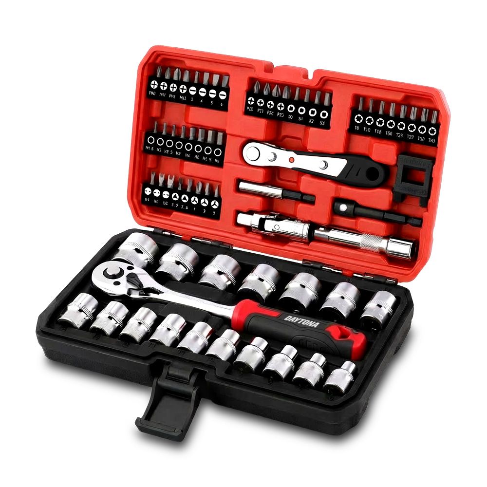 Daytona DRSBS64 64pce 3/8" Ratchet 6-22mm Socket and Bit Set