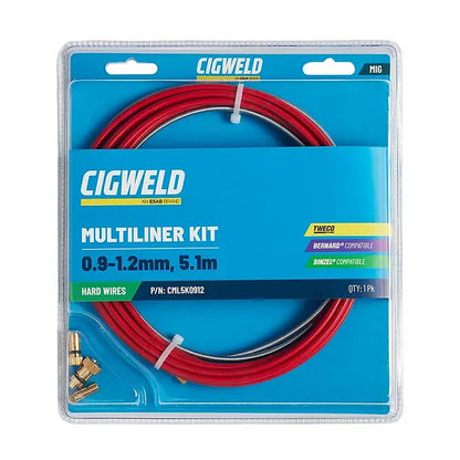 Cigweld MultiLiner MIG Liner Kit 0.9-1.2mm x 5.1m Suits TWE/BND/BZL CML5K0912