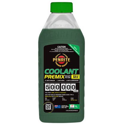 Penrite 500,000km Green Coolant Premix 1L