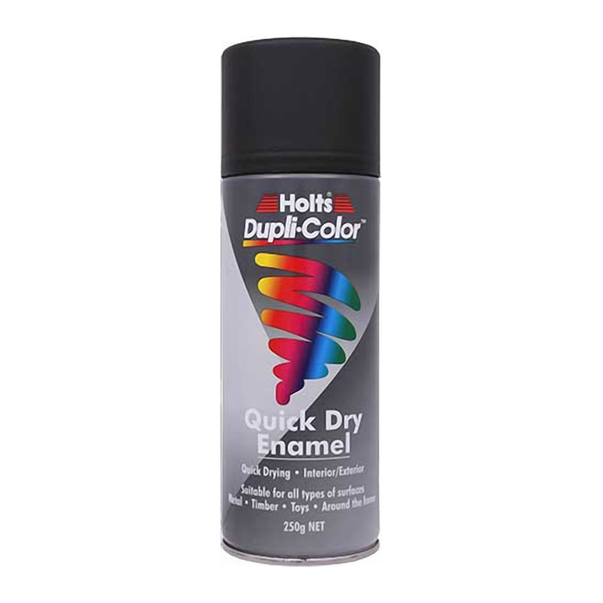 Dupli-Color Quick Dry Enamel Spray Paint Matte Black CQDE2