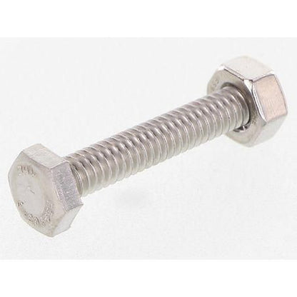 Champion Hex Set Screw & Nut Stainless Steel 1/4inx1 1/2in UNC 316/A4 CSP60
