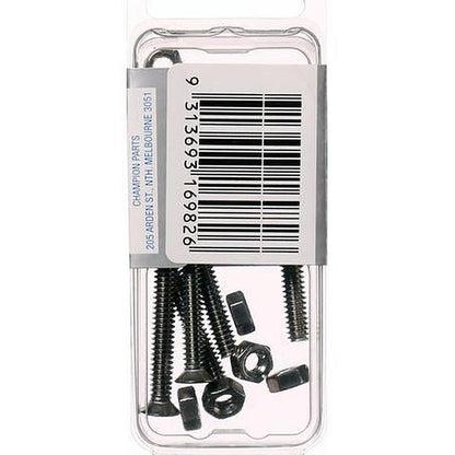 Champion Machine Screw & Nut CSK Phillips Stainless Steel 3/16inx1 1/4in 316/A4 CSP79