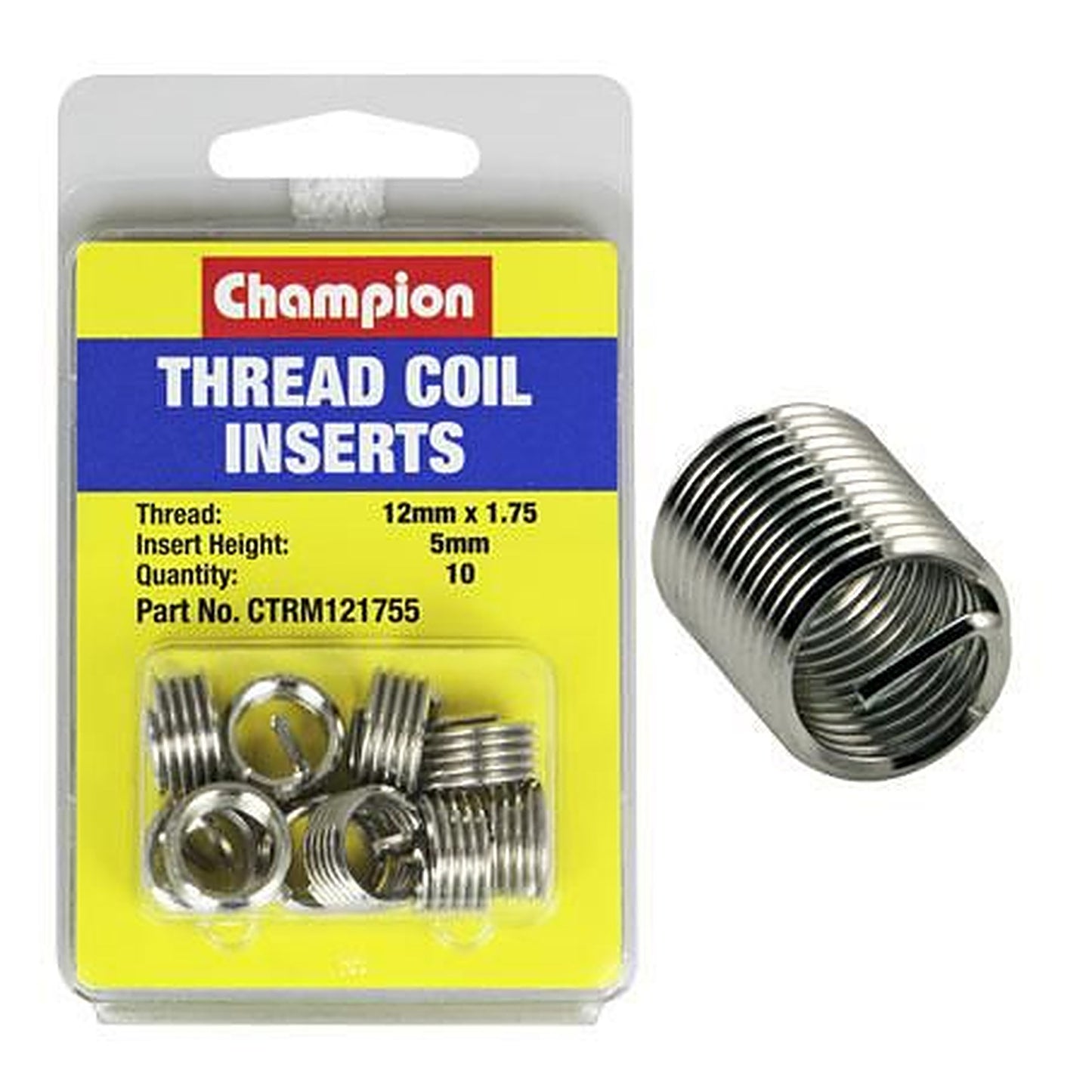 Champion Thread Insert Refills M12 x 1.75 x 5mm CTRM121755