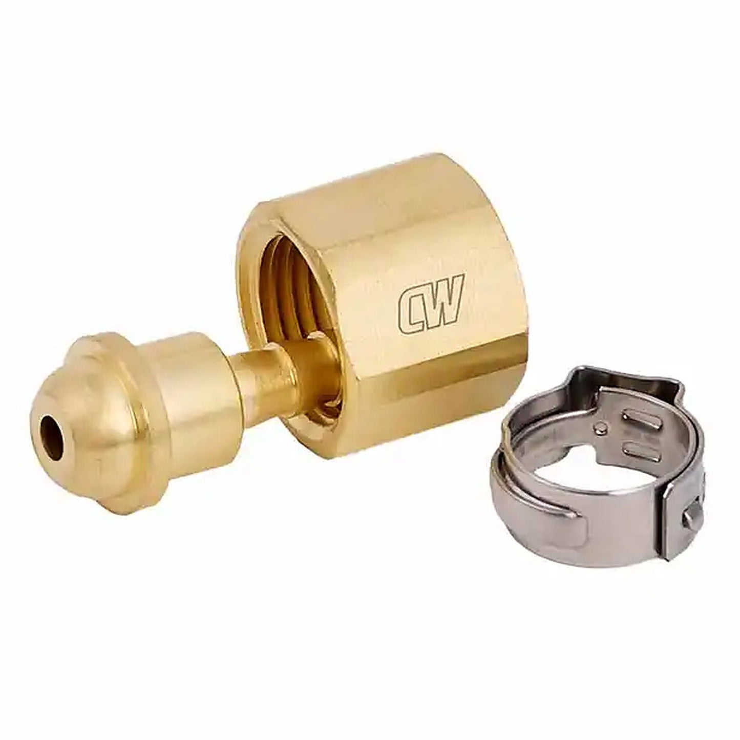 Cigweld BlueJet RH 5/8-18 UNF with Clip 5mm Hose Connector Fitting Kit CW689