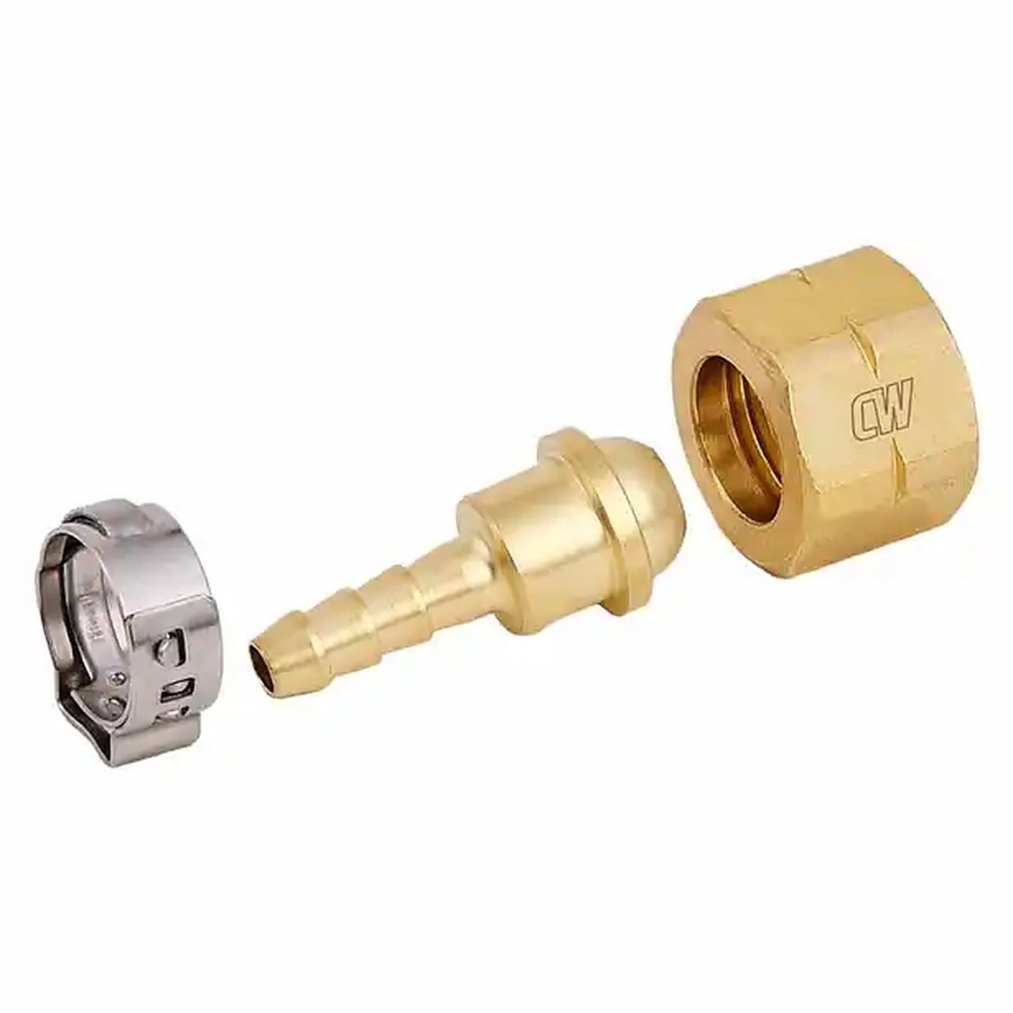 Cigweld BlueJet LH 5/8-18 UNF with Clip 5mm Hose Connector Fitting Kit CW690