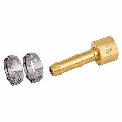 Cigweld BlueJet LH 5/8-18 UNF with Clip 10mm Hose Connector Fitting Kit CW692