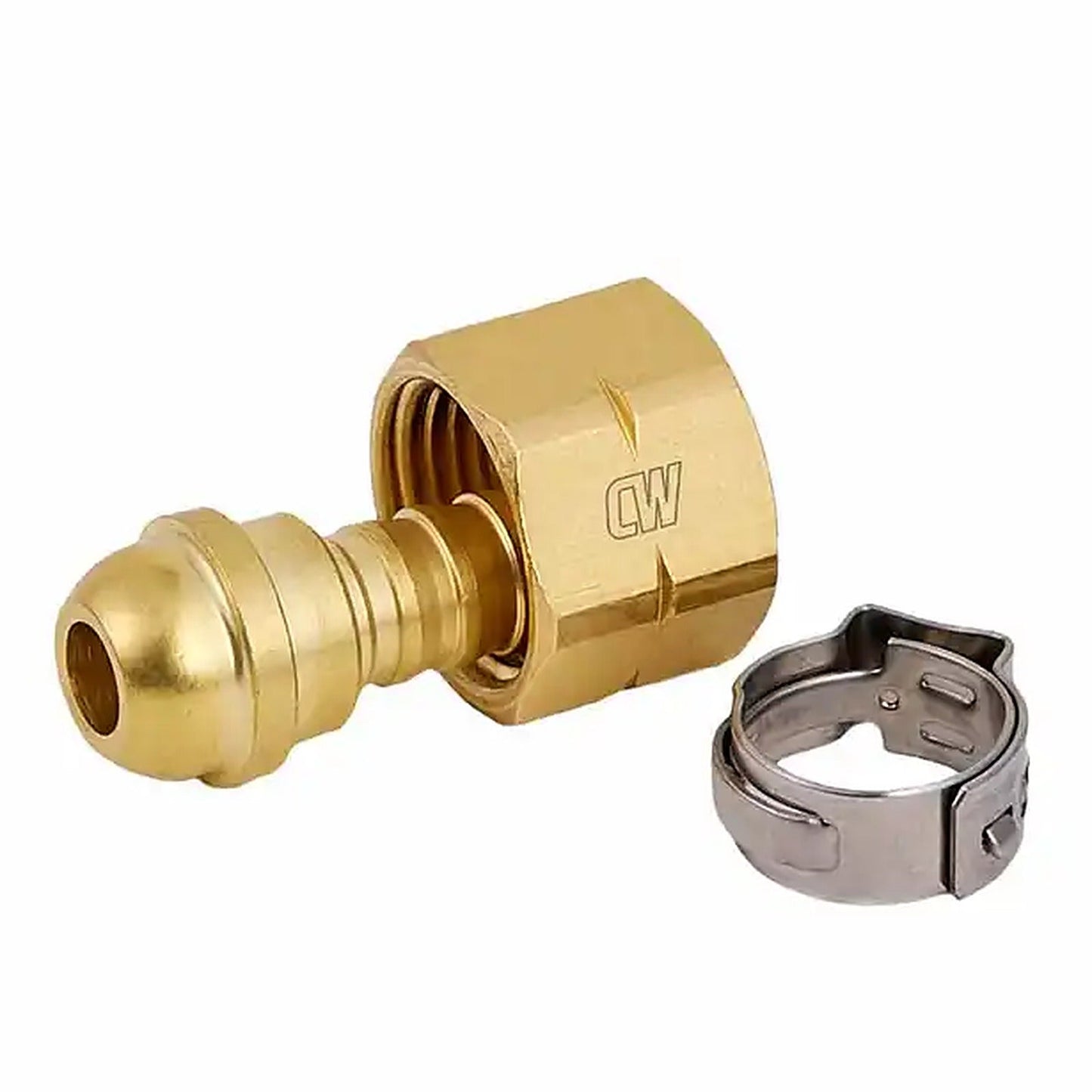 Cigweld BlueJet LH 3/8 BSP with Clip 8mm Hose Connector Fitting Kit CW694