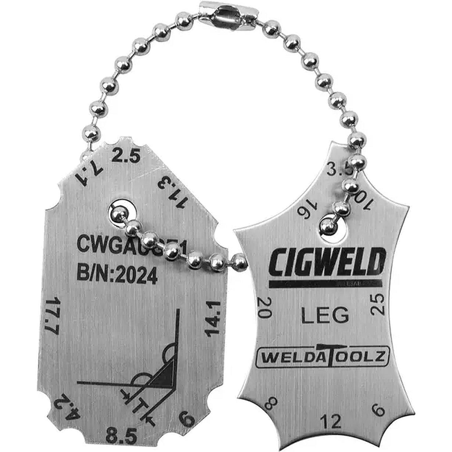 Cigweld Fillet Welding Gauge — 2 Piece CWGAUGE1