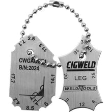 Cigweld Fillet Welding Gauge — 2 Piece CWGAUGE1