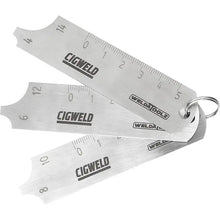 Cigweld Fillet Welding Gauge 3-Finger Stainless Steel — 3 Piece CWGAUGE2