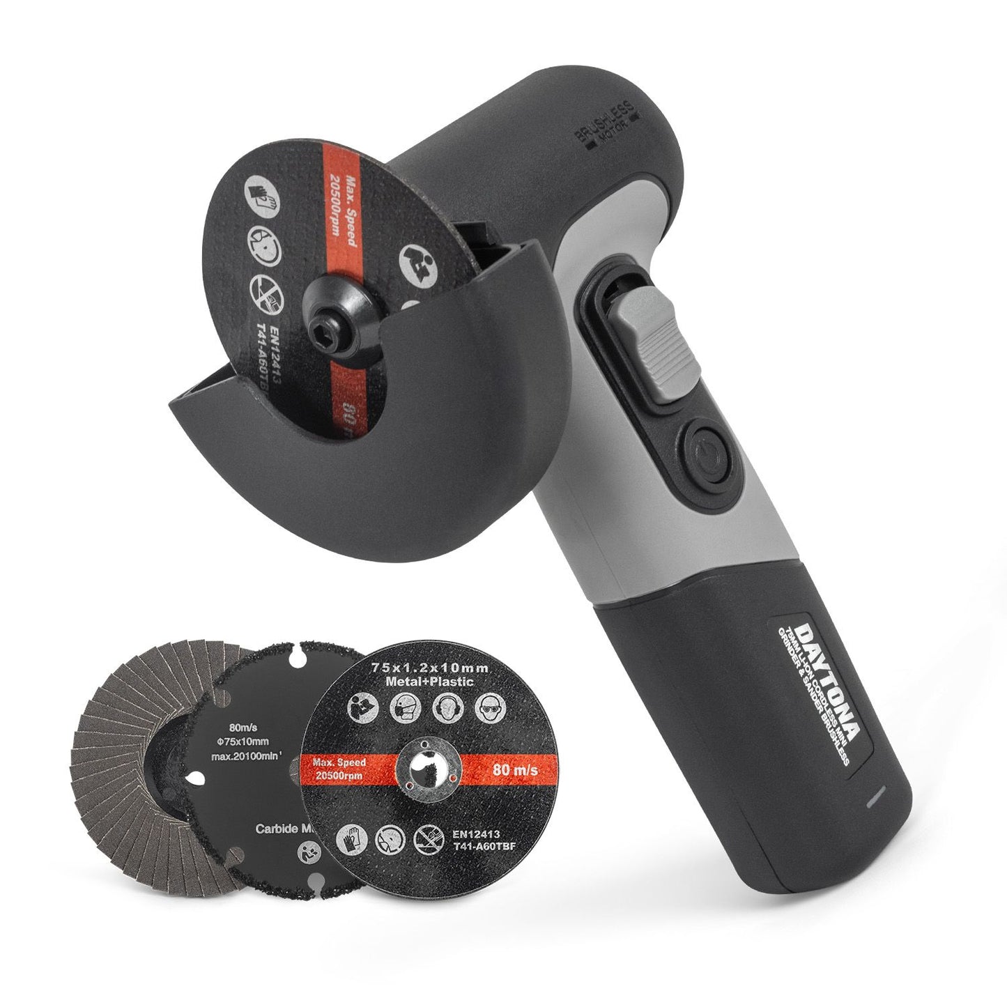 Daytona DMIG12V 12V 75mm Mini Cordless Brushless Motor Grinder