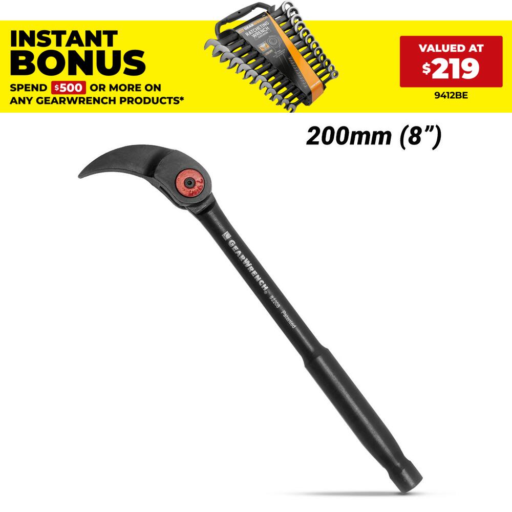 GEARWRENCH 82208 200mm (8") Indexing Pry Bar