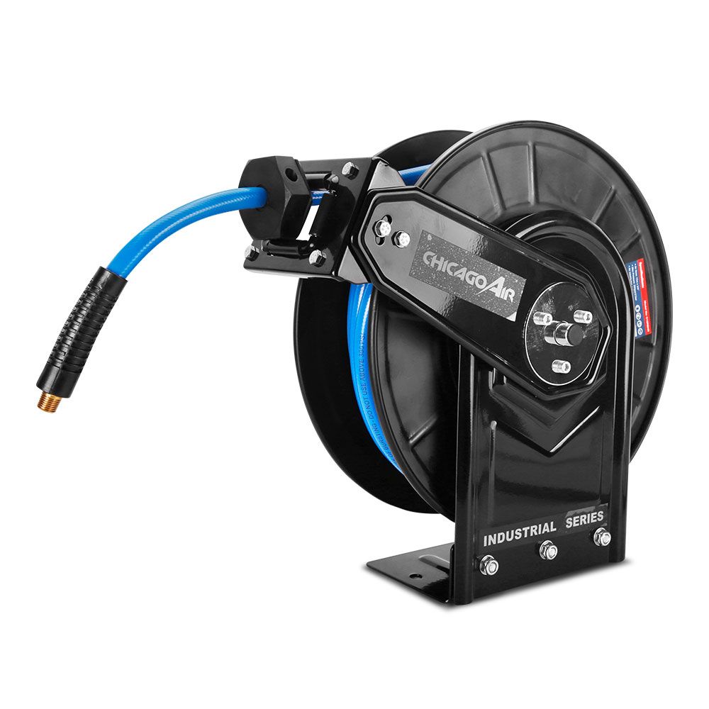 Chicago Air C15RBHR 15m 3/8" Retractable Hose Reel With PVC Flexible Air Hose