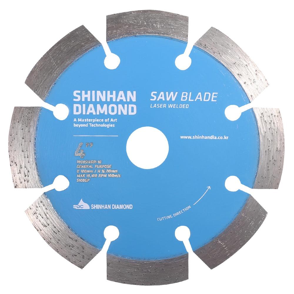 Shinhan S100GP 100mm (4") General Purpose Diamond Blade