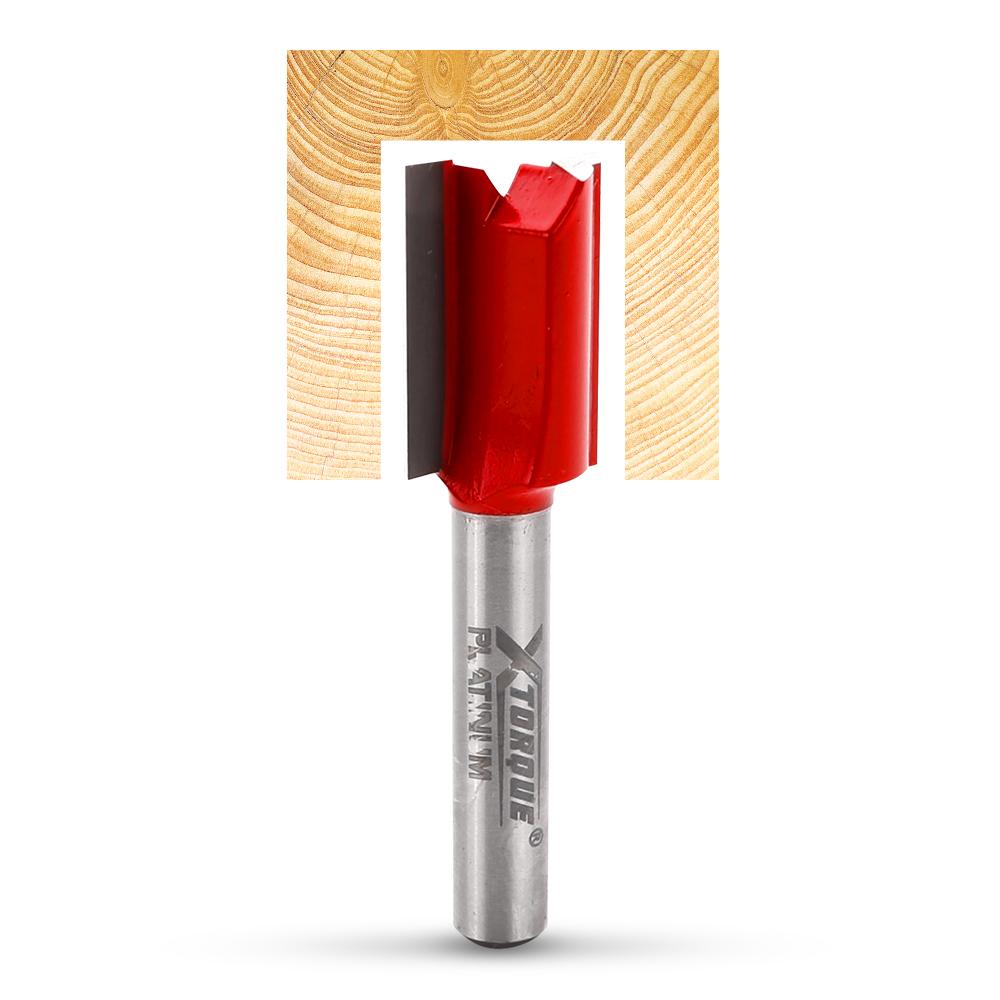Xtorque XP1314 Platinum 13mm Straight Double Flute 1/4" Shank Router Bit