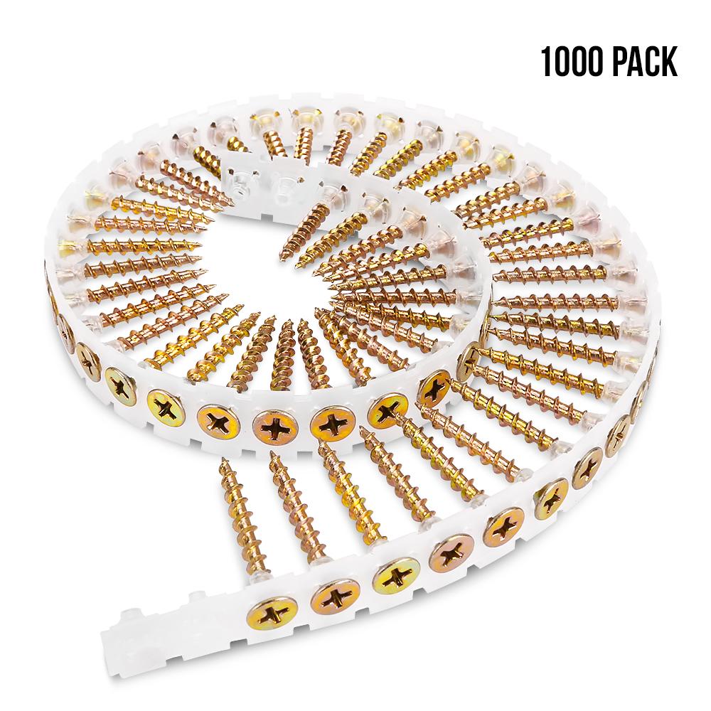 Xtorque XCH32 6G - 9TPI x 32mm Collated Coarse Thread Screws - 1000pcs