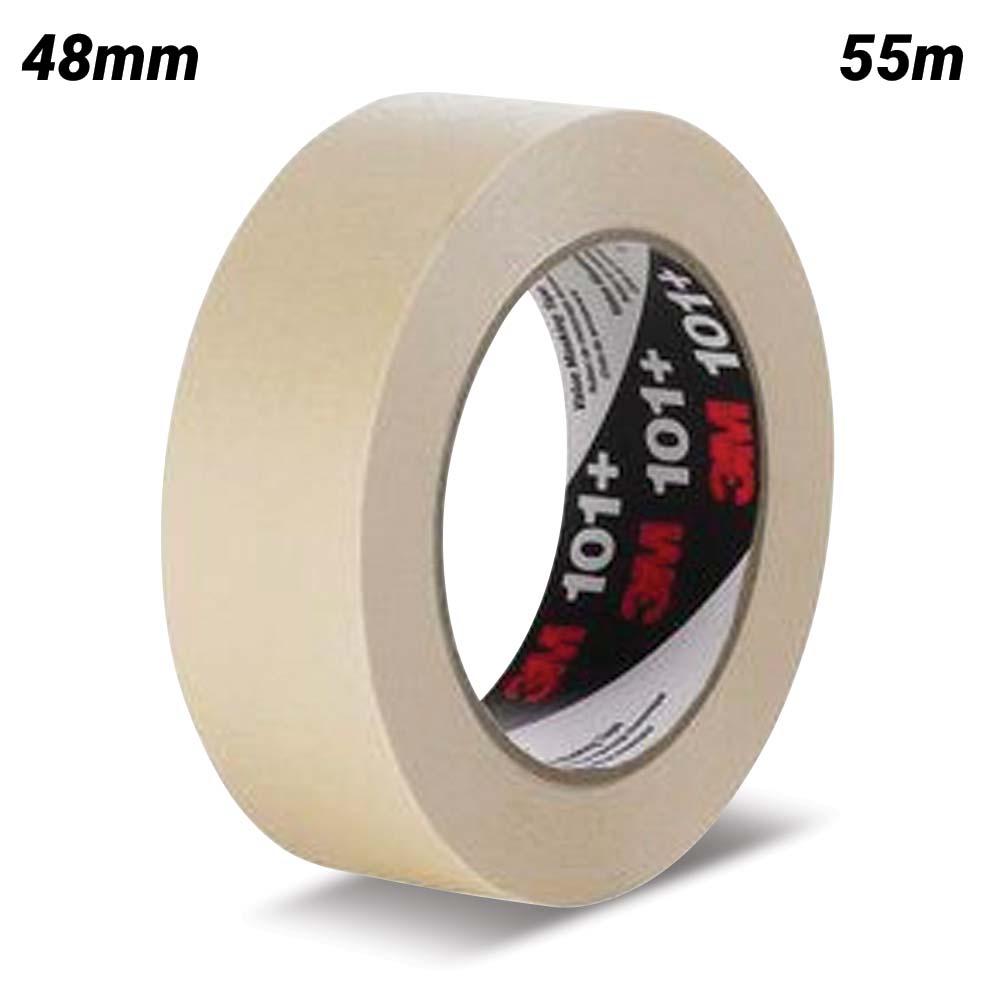 3M UU011243506 (UU012202980) 48mm x 55m 101+ Tan Value Masking Tape