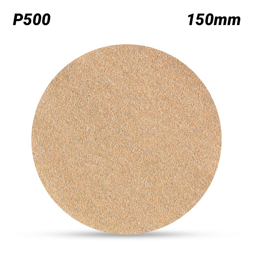 3M GC800504711 (255P) 150mm (6") 255P P500 Hookit Gold Paper Disc With No Dust Extraction