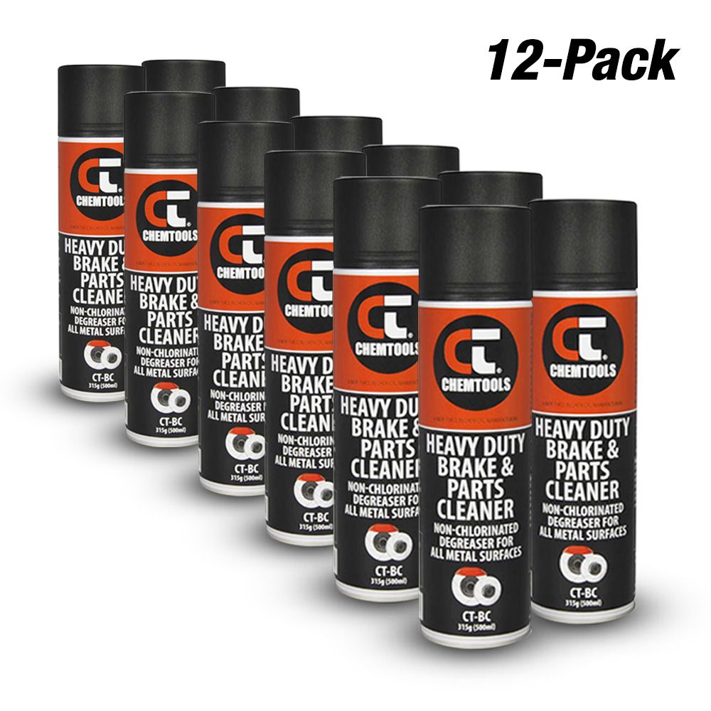 Chemtools CT-BC-500x12 12-Pack 500ml Heavy Duty Brake & Parts Cleaner