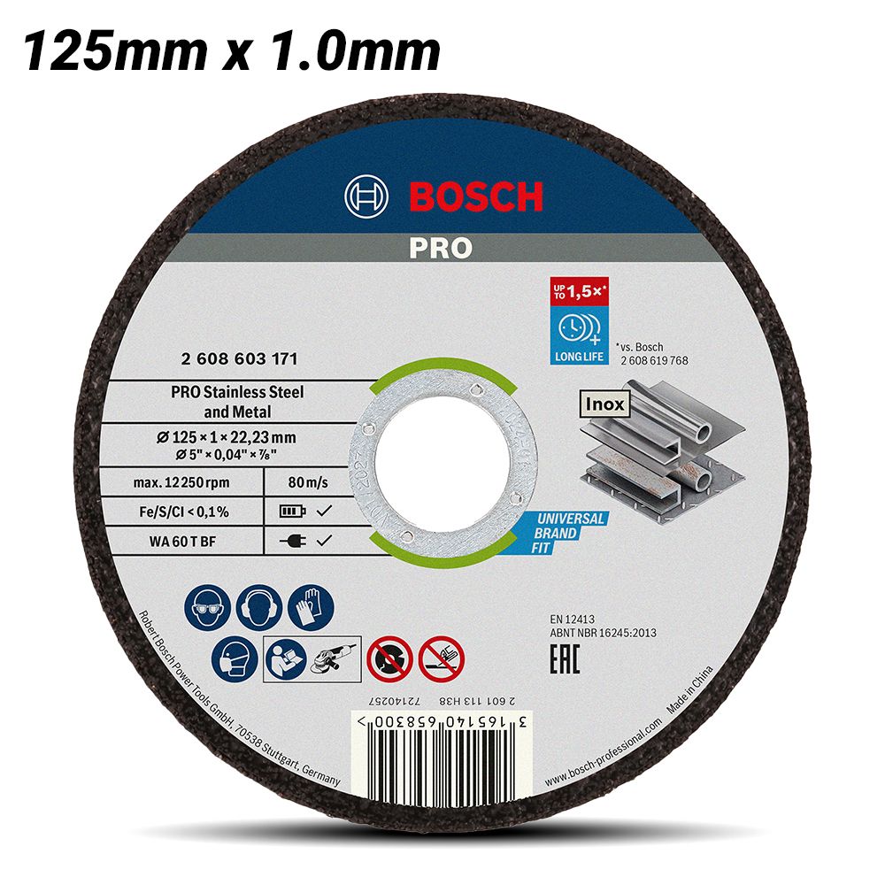 Bosch 2.608.603.470 125mm x 1.0mm INOX Cutting Disc