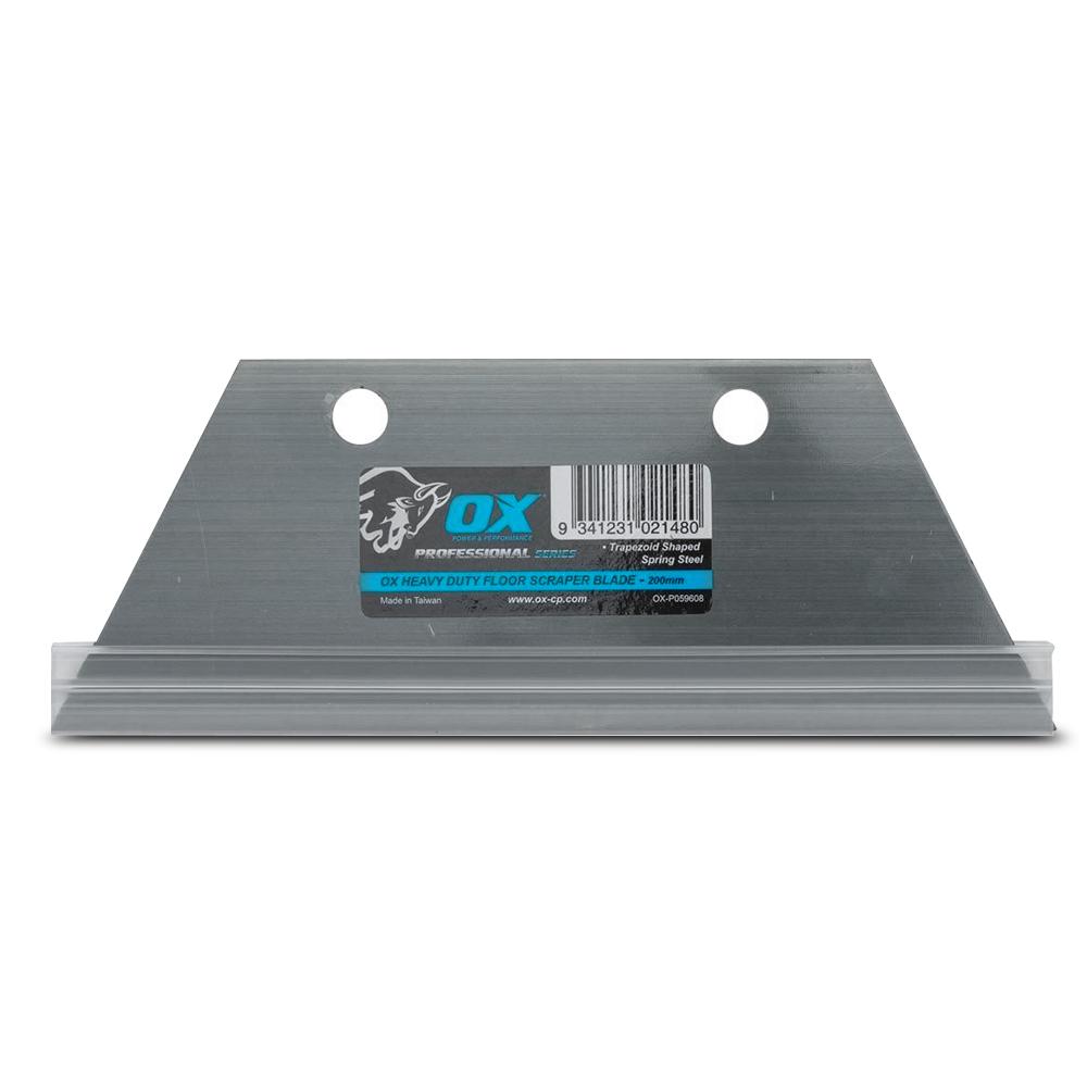OX Tools OX-P059608 200mm Professional Replacement Heavy Duty Floor Scraper Blade