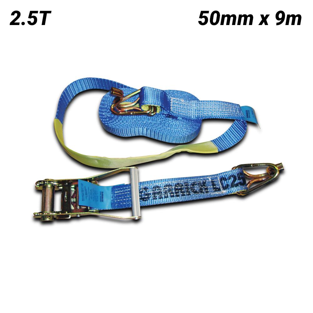 Garrick GRTD50-2.5T 2.5T 50mm x 9m Heavy-Duty Ratchet Tie Down