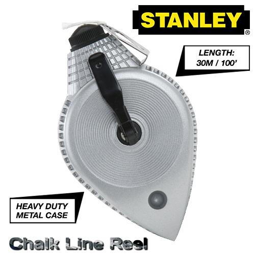Stanley 47-099 30m Metal Chalk Line Reel
