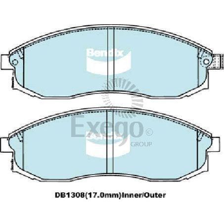 DB1308TS Front Brake Pads for Nissan Skyline R33 / R34 / Stagea / Maxima A32-A33 & Mitsubishi Triton K-Series 2000+ [09/89 - 01/06]