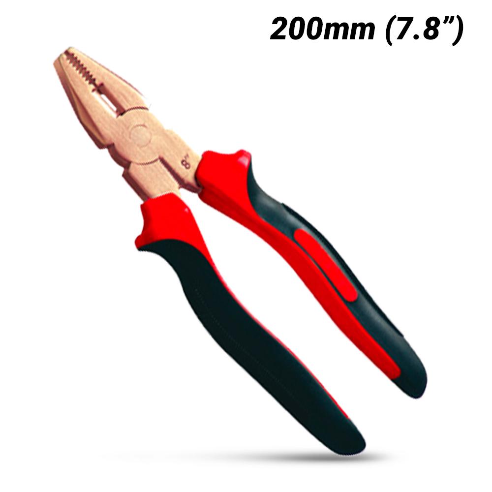 T&E Tools CB247-1002 200mm (7.8") Copper Beryllium Combination Cutting Pliers