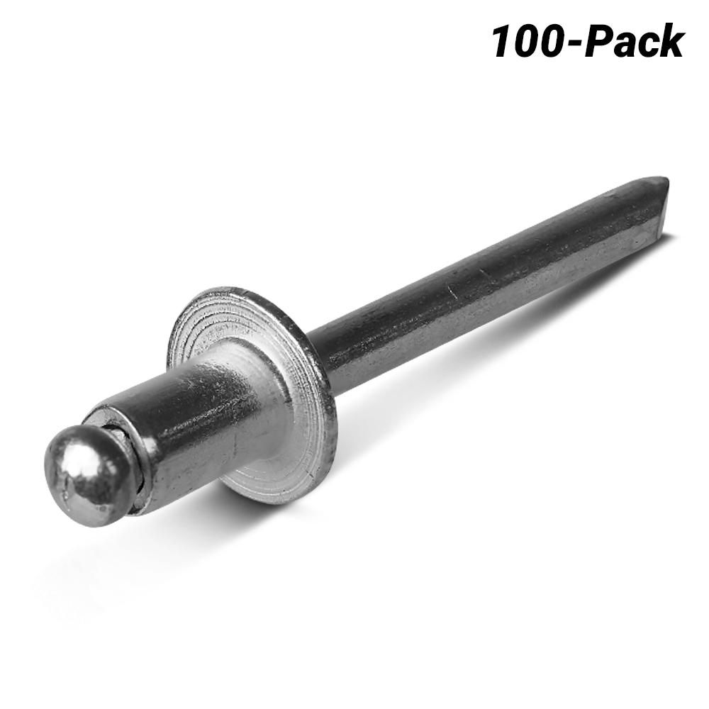 Apex AS-8-2-HP 100-Pack 6.4mm x 9.5mm Aluminium/Steel Rivet