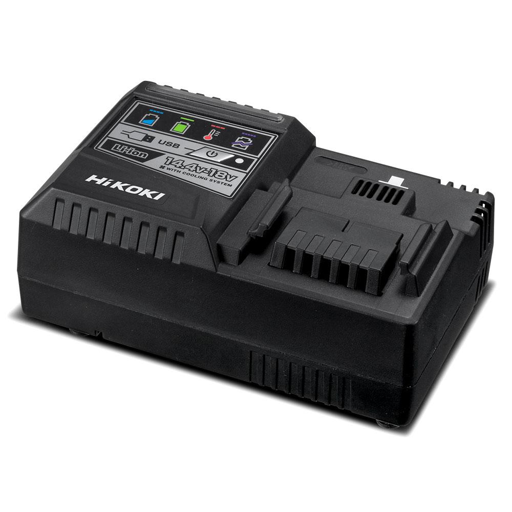 HiKOKI UC18YSL3(H0Z) 14.4V - 18V Li-ion Rapid Battery Charger with Cooling & USB Port