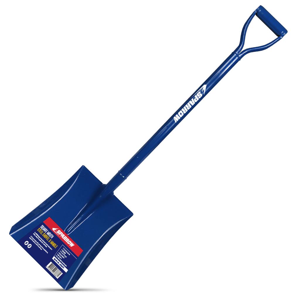 Sparrow SSM001 Square Mouth Steel Shovel 'D' Handle