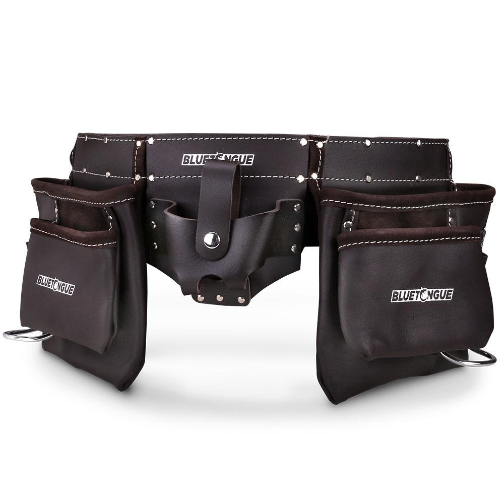Bluetongue BLU11 11 Pocket Professional Split Oil Tanned Leather Tool Belt