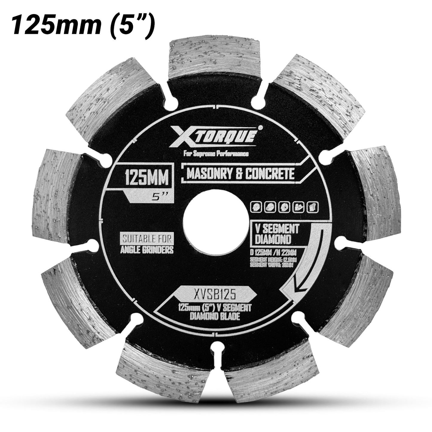 Xtorque XVSB125 125mm (5") V-Segment Diamond Blade