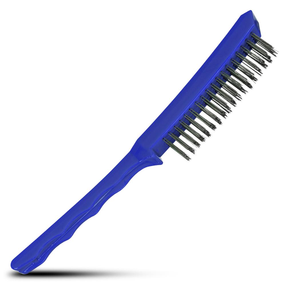 Bordo 5175-SW-4R 0.33mm 4x18 Rows Steel Wire Long Plastic Handle Brush