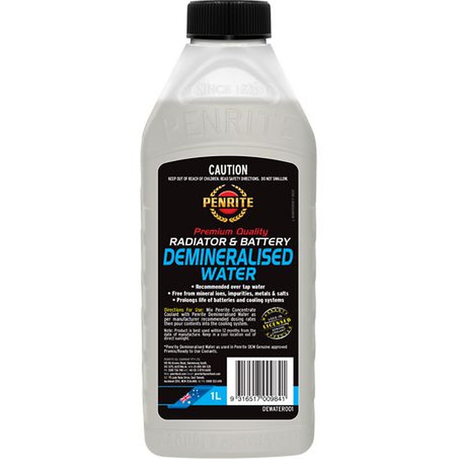 Penrite Demineralised Water — 1L DEWATER001