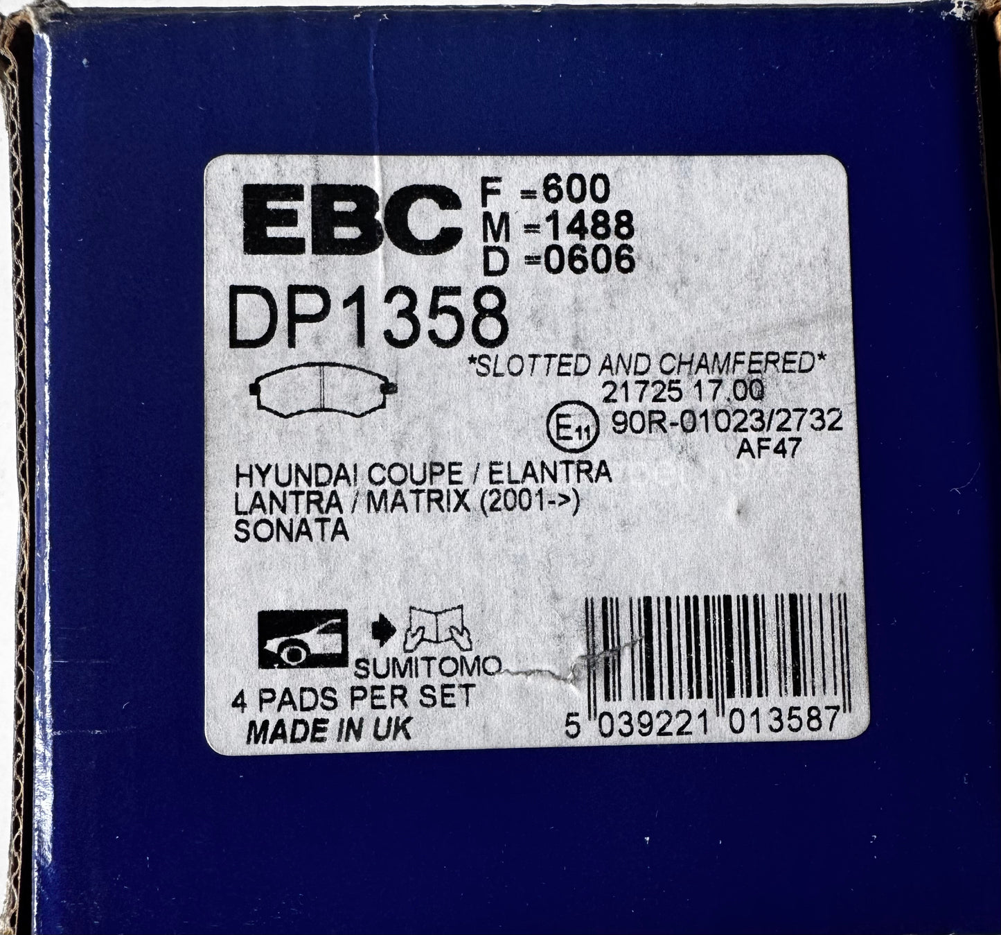 EBC Ultimax Brake Pad Set DP1358