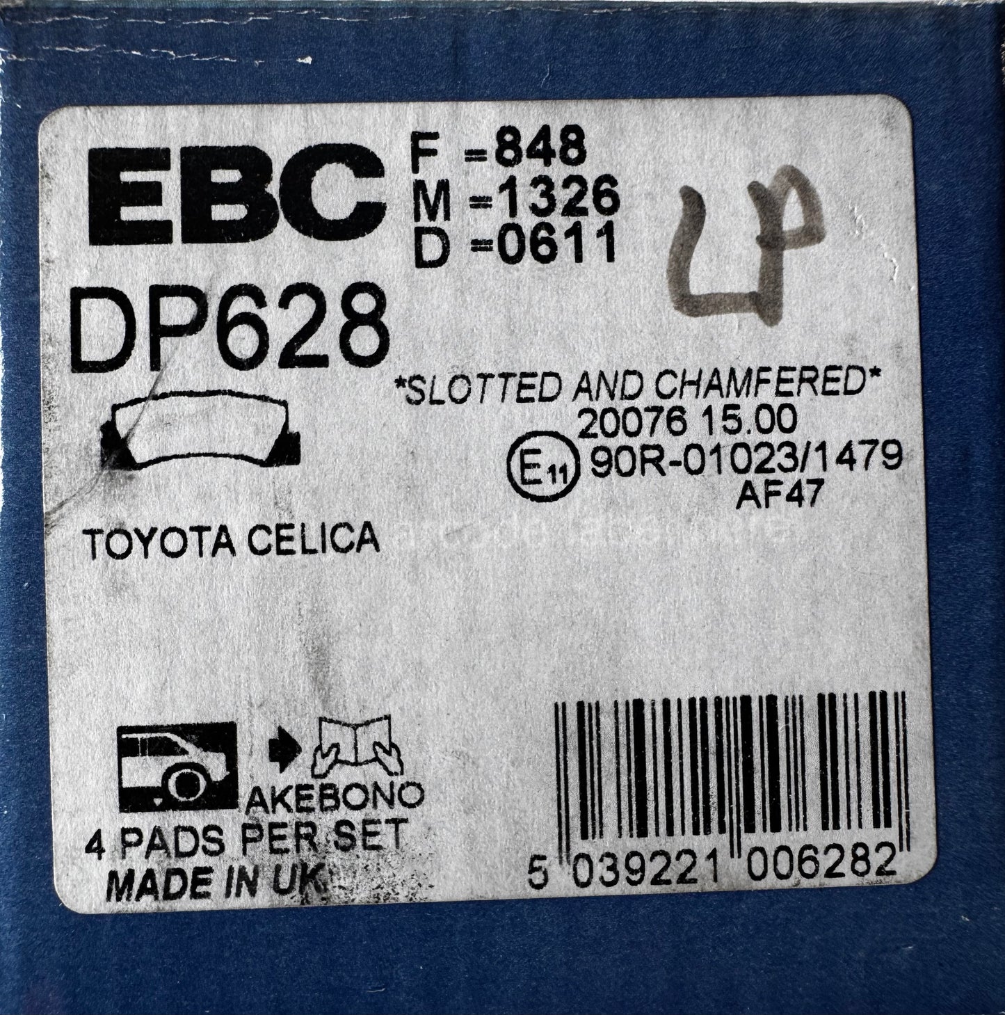 EBC Ultimax Brake Pad Set DP628