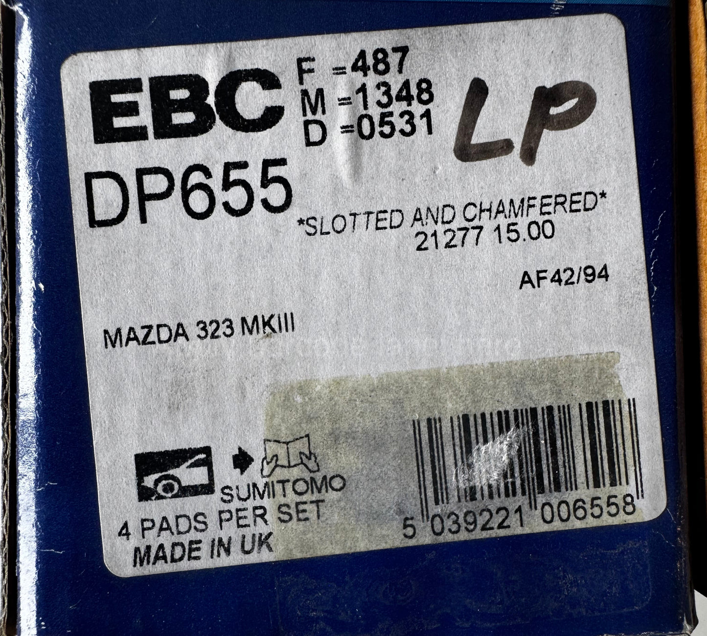 EBC Ultimax Brake Pad Set DP655