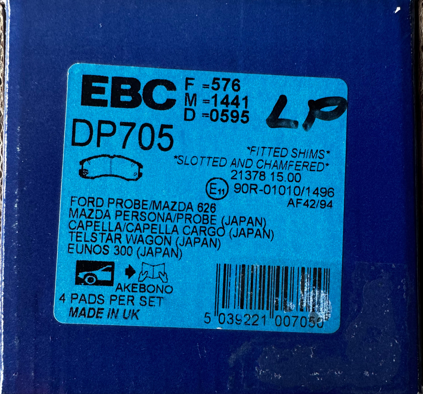 EBC Ultimax Brake Pad Set DP705