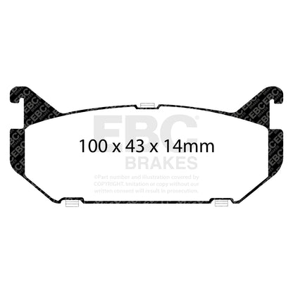 EBC Ultimax Brake Pad Set DP972