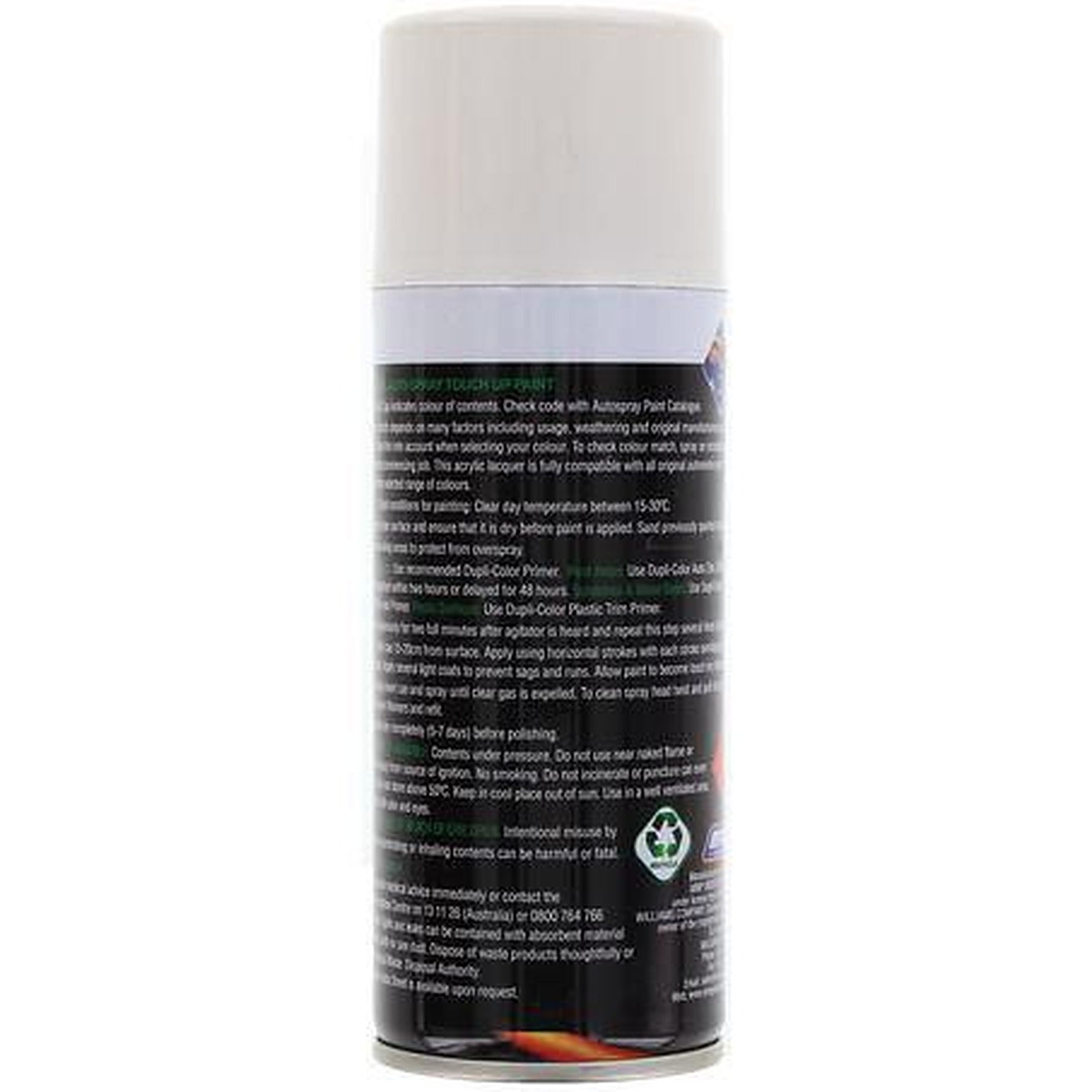 Dupli-Color Automotive Spray Paint Snow White 150g DSF32