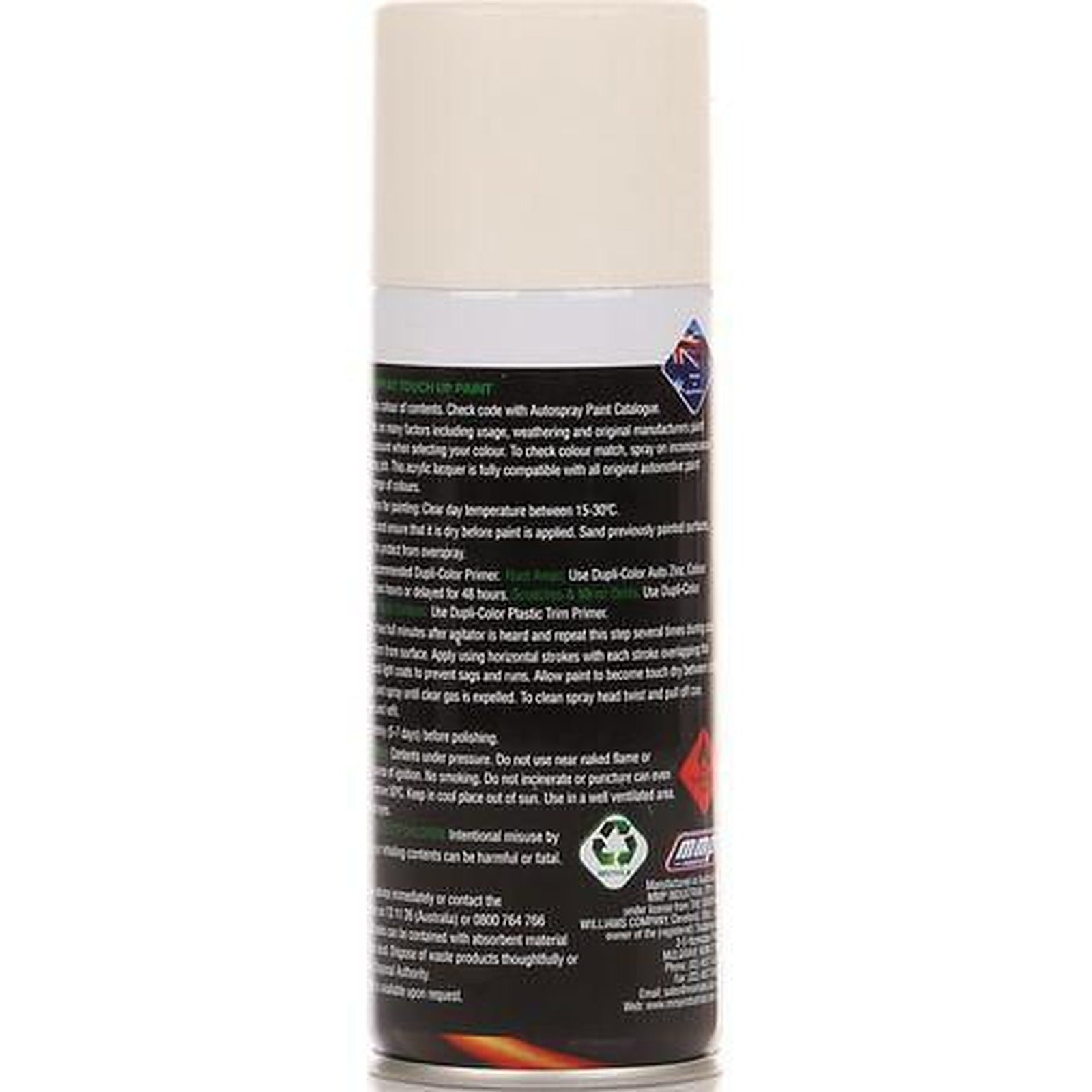 Dupli-Color Automotive Spray Paint Glacial White 150g DST56