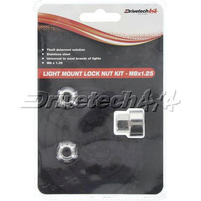 Drivetech 4X4 Light Bar Lock Nut Kit M8 x 1.25
