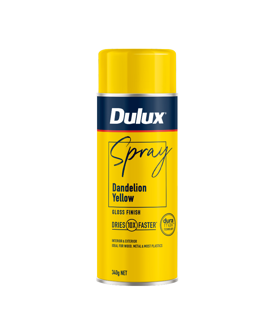 Dulux Spray Gloss Dandelion Yellow Spray Paint 325g 212064