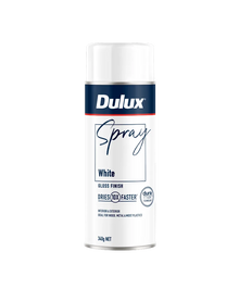 Dulux Spray Gloss White Spray Paint 340g DULUX-212-WG340