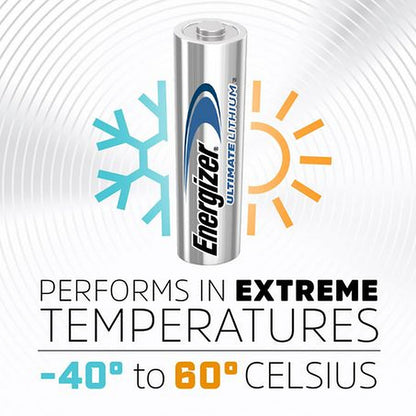 Energizer AA Battery Ultimate Lithium — 4 Pack E000027000