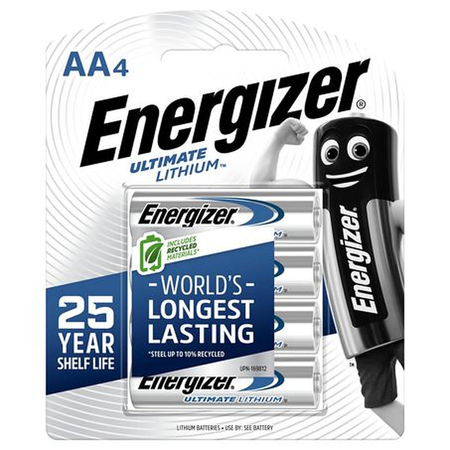 Energizer AA Battery Ultimate Lithium — 4 Pack E000027000