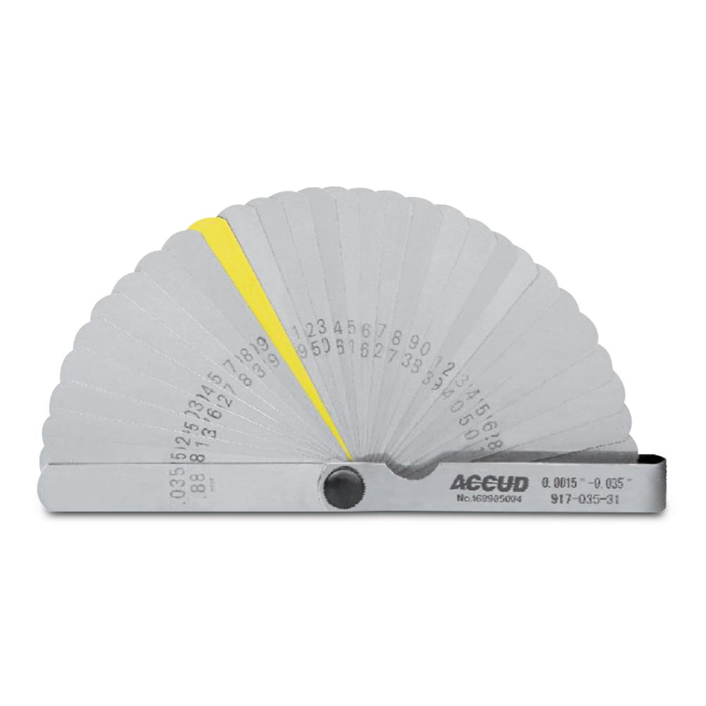 Accud AC-917-035-31 0.0015-0.035" Feeler Gauge