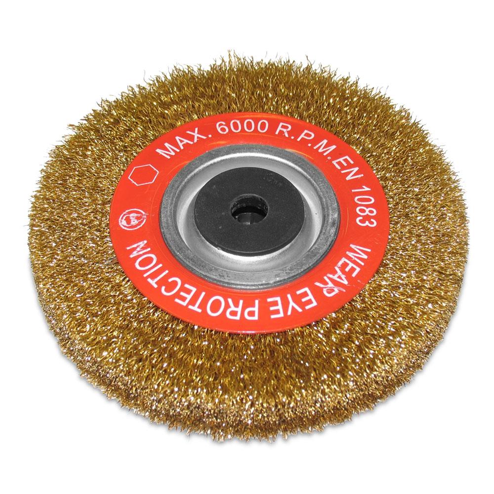 Abbott & Ashby AAWB/150 150mm (6") Crimped Brass Coated Wire Grinding Wheel